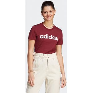 T-shirt Loungewear Essentials Slim Logo ADIDAS SPORTSWEAR. Katoen materiaal. Maten S. Rood kleur