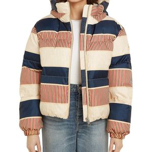 Donsjas met lange mouwen en kap TOMMY HILFIGER. Polyester materiaal. Maten S. Multicolor kleur