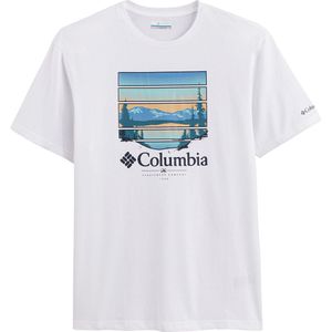 T-shirt met korte mouwen Path Lake COLUMBIA. Katoen materiaal. Maten XL. Wit kleur