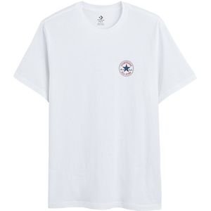 T-shirt met korte mouwen en klein chuck logo CONVERSE. Katoen materiaal. Maten XXS. Wit kleur
