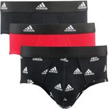 Set van 3 effen slips Active adidas Performance. Katoen materiaal. Maten XL. Zwart kleur