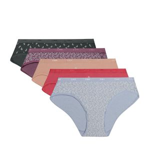 Set van 5 boxershorts pockets coton DIM. Katoen materiaal. Maten 36/38 FR - 34/36 EU. Multicolor kleur