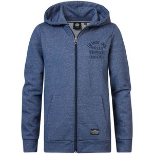 Zip-up hoodie in molton. PETROL INDUSTRIES. Molton materiaal. Maten 8 jaar - 126 cm. Blauw kleur