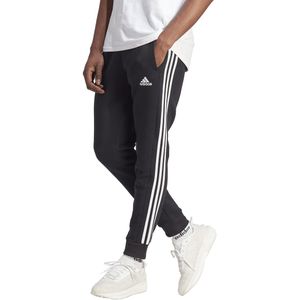 Aansluitende broek 3 stripes, in molton Essentials adidas Performance. Katoen materiaal. Maten XS. Zwart kleur