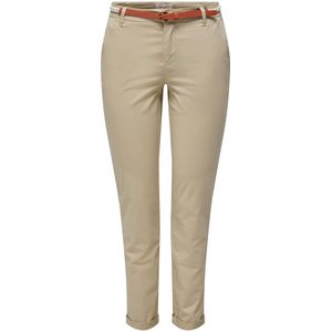 Chino broek met riem ONLY PETITE. Katoen materiaal. Maten 42 FR - 40 EU - Lengte 28. Beige kleur