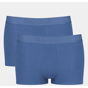 Set van 2 boxershorts Go ABC Natural SLOGGI. Katoen materiaal. Maten XL. Blauw kleur