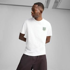 T-shirt met ronde hals en korte mouwen PUMA. Katoen materiaal. Maten L. Wit kleur