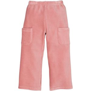 Wijde broek in geribd fluweel LA REDOUTE COLLECTIONS. Fluweel materiaal. Maten 5 jaar - 108 cm. Roze kleur