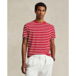 Gestreept recht T-shirt POLO RALPH LAUREN. Katoen materiaal. Maten M. Rood kleur