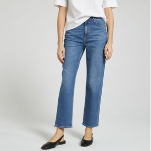 Rechte jeans Carol, hoge taille LEE. Denim materiaal. Maten Maat 31 (US) - Lengte 31. Blauw kleur