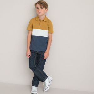 Polo met korte mouwen LA REDOUTE COLLECTIONS. Katoen materiaal. Maten 5 jaar - 108 cm. Kastanje kleur