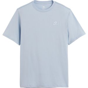 T-shirt unisex, korte mouwen, Star chevron CONVERSE. Katoen materiaal. Maten 3XL. Blauw kleur