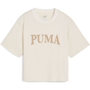 T-shirt Puma Squad Graphic tee PUMA. Katoen materiaal. Maten XS. Beige kleur