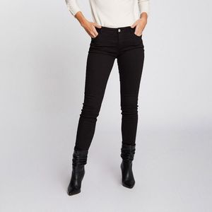 Slim broek MORGAN. Katoen materiaal. Maten 42 FR - 40 EU. Zwart kleur