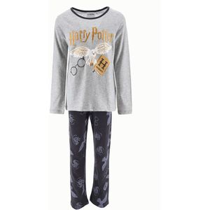 Pyjama Harry Potter HARRY POTTER. Katoen materiaal. Maten 6 jaar - 114 cm. Grijs kleur