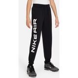 Joggingbroek in molton NIKE. Geruwd molton materiaal. Maten L. Zwart kleur