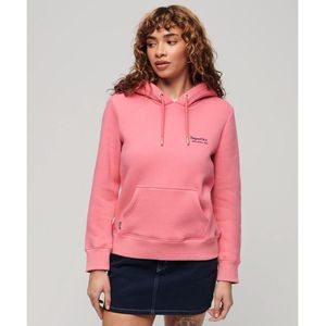 Hoodie met logo Essential SUPERDRY. Katoen materiaal. Maten 36 FR - 34 EU. Roze kleur