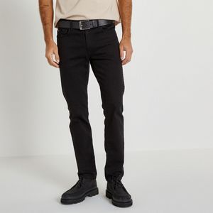 Slim jeans LA REDOUTE COLLECTIONS. Katoen materiaal. Maten 48 FR - 52 EU. Zwart kleur