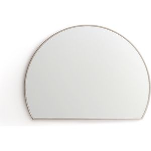 Halfronde spiegel satijn nikkel H60cm, Caligone AM.PM. Metaal materiaal. Maten één maat. Grijs kleur