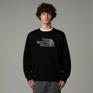 Sweater met ronde hals en logo Drew Peak THE NORTH FACE. Katoen materiaal. Maten S. Zwart kleur