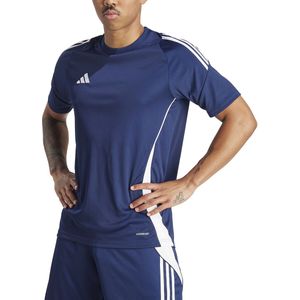 T-shirt voor football Tiro adidas Performance. Polyester materiaal. Maten S. Blauw kleur