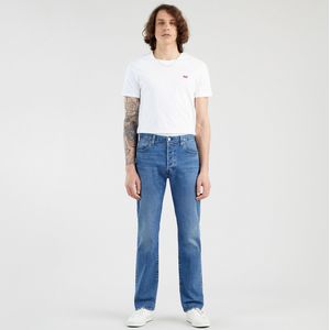 Rechte jeans 501® LEVI'S. Katoen materiaal. Maten Maat 32 (US) - Lengte 34. Blauw kleur