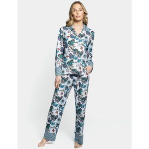 Rechte pyjama in modal Christie IMPETUS. Modal materiaal. Maten XS. Multicolor kleur