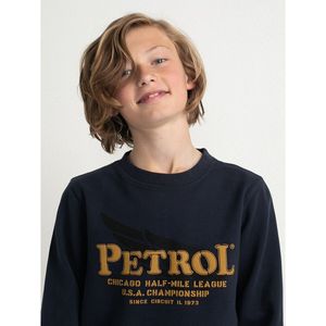 Sweater met ronde hals PETROL INDUSTRIES. Katoen materiaal. Maten 16 jaar - 174 cm. Blauw kleur