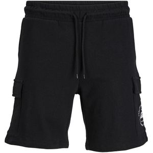 Short in molton, cargo JACK & JONES. Katoen materiaal. Maten M. Zwart kleur