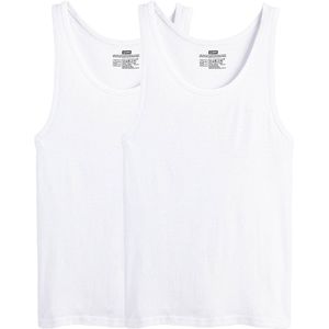 Set van 2 singlets DIM. Katoen materiaal. Maten XXL. Wit kleur