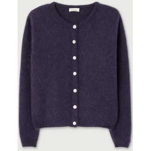 Vest met lange mouwen en ronde hals VITOW AMERICAN VINTAGE. Alpaca materiaal. Maten L. Violet kleur
