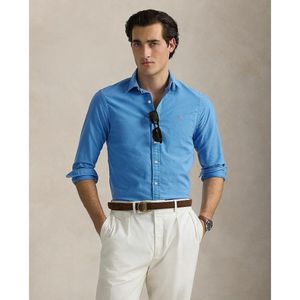 Getailleerd Oxford overhemd POLO RALPH LAUREN. Katoen materiaal. Maten M. Blauw kleur