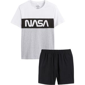 Pyjashort Nasa NASA. Katoen materiaal. Maten XXL. Wit kleur