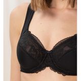 Omsluitend BH Modern lace+Cotton TRIUMPH. Polyamide materiaal. Maten 105C FR - 90C EU. Zwart kleur