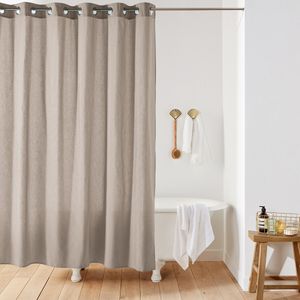 La Redoute Interieurs - SCENARIO - Douchegordijn - Touwbeige - 65% Polyester 35% Katoen