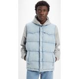 Bodywarmer in jeans LEVI'S. Katoen materiaal. Maten L. Blauw kleur