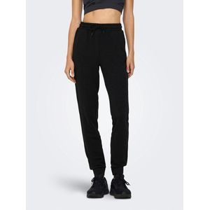 Joggingbroek Melina slim Cuff pant ONLY PLAY. Katoen materiaal. Maten XL. Zwart kleur