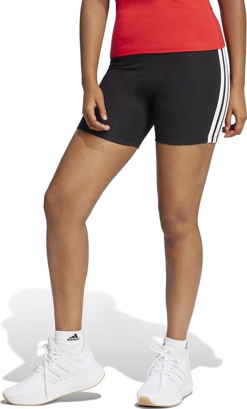 Short Essentials 3-Stripes ADIDAS SPORTSWEAR. Katoen materiaal. Maten XS. Zwart kleur