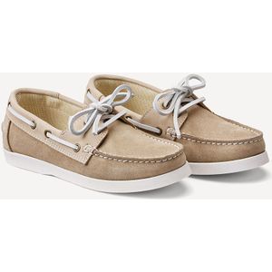 Loafers bootschoenen in leer met veters LA REDOUTE COLLECTIONS. Leer materiaal. Maten 33. Beige kleur