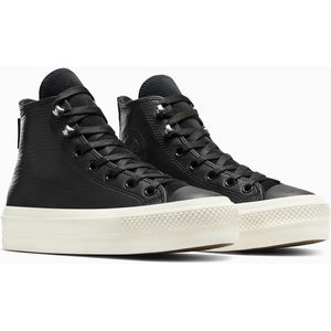 Sneakers in leer All Star Lift Hi Counter Climate CONVERSE. Leer materiaal. Maten 41. Zwart kleur