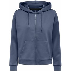 Zip-up hoodie Lounge ONLY PLAY. Polyester materiaal. Maten S. Blauw kleur