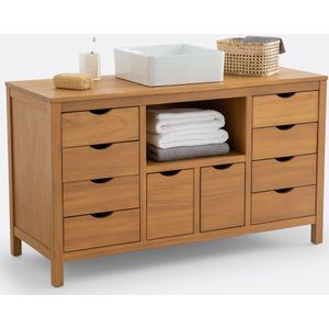 LA REDOUTE INTERIEURS - Sedna - Wastafelmeubel - Acacia - 8 Lades