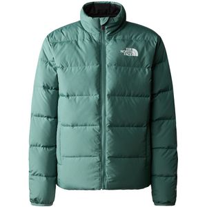 Omkeerbare donsjas met opstaande kraag THE NORTH FACE. Polyester materiaal. Maten 10 jaar - 138 cm. Groen kleur