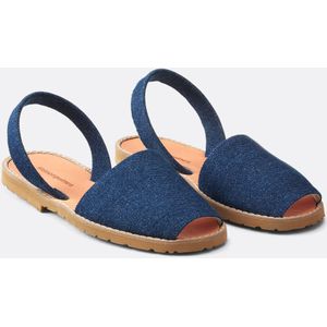 Platte sandalen Avarca MINORQUINES. Katoen materiaal. Maten 40. Blauw kleur