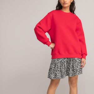Sweater met ronde hals LA REDOUTE COLLECTIONS. Katoen materiaal. Maten S. Rood kleur