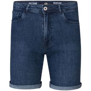 Rechte jeansshort PETROL INDUSTRIES. Katoen materiaal. Maten S. Blauw kleur