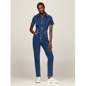 Jumpsuit in jeans, korte mouwen TOMMY JEANS. Denim materiaal. Maten XS. Blauw kleur