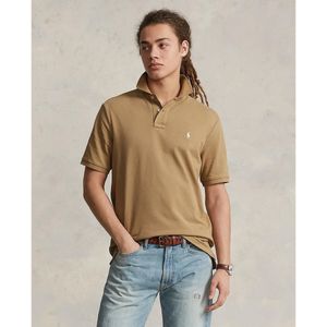 Rechte polo fit in piquétricot POLO RALPH LAUREN. Katoen materiaal. Maten XXL. Beige kleur