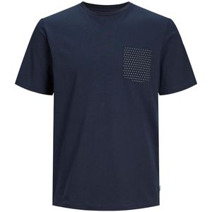 T-shirt met ronde hals en zak JACK & JONES. Polyester materiaal. Maten S. Blauw kleur