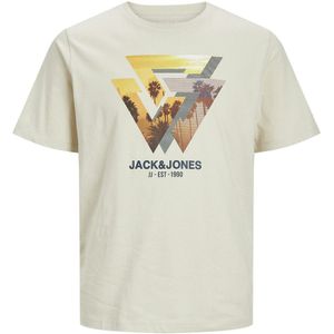 T-shirt met ronde hals en logo JACK & JONES. Katoen materiaal. Maten S. Beige kleur